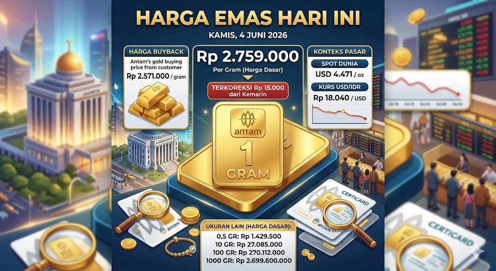 haarga emas hari ini